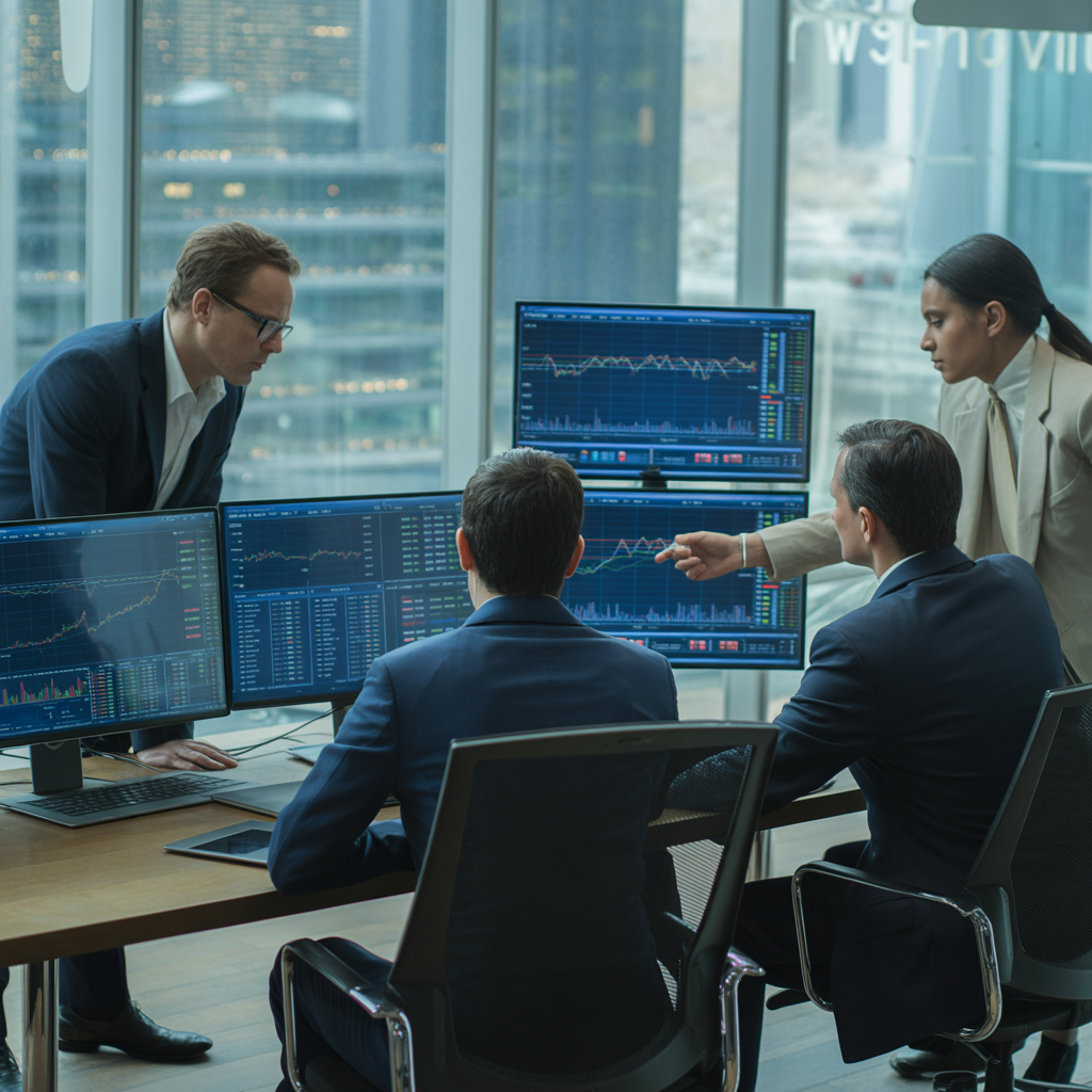 Tím LNG Trading Akadémie počas analýzy trhových dát